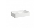 Countertop washbasin Laufen Val 550 x 360 mm SaphirKeramik without tap hole with hole przelewowym white- sanitbuy.pl