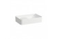 Countertop washbasin Laufen Val 550 x 360 mm SaphirKeramik without tap hole with hole przelewowym white- sanitbuy.pl