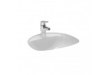 Under-countertop washbasin Laufen Bijou 520 x 455 mm with tap hole i otworem przelewowym white- sanitbuy.pl