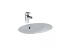 Under-countertop washbasin Laufen Birova 530 x 405 mm without tap hole with hole przelewowym white