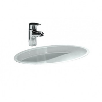 Under-countertop washbasin laufen Savoy 545 x 420 mm without tap hole z ukrytym systemem przelewowym white- sanitbuy.pl
