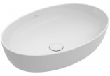 Countertop washbasin, rectangular Villeroy & Boch Artis white Alpin, 58 x 38 cm, powłoka CeramicPlus- sanitbuy.pl