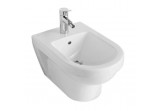 Bidet Villeroy & Boch O.Novo 36x56 cm, wall hung, White Alpin, 1-otworowy, z overflow