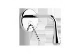 Washbasin faucet Gessi Goccia, wall mounted, zasięg wylewki 200mm External part black mat