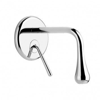 Washbasin faucet Gessi Goccia, wall mounted, zasięg wylewki 200mm External part black mat- sanitbuy.pl